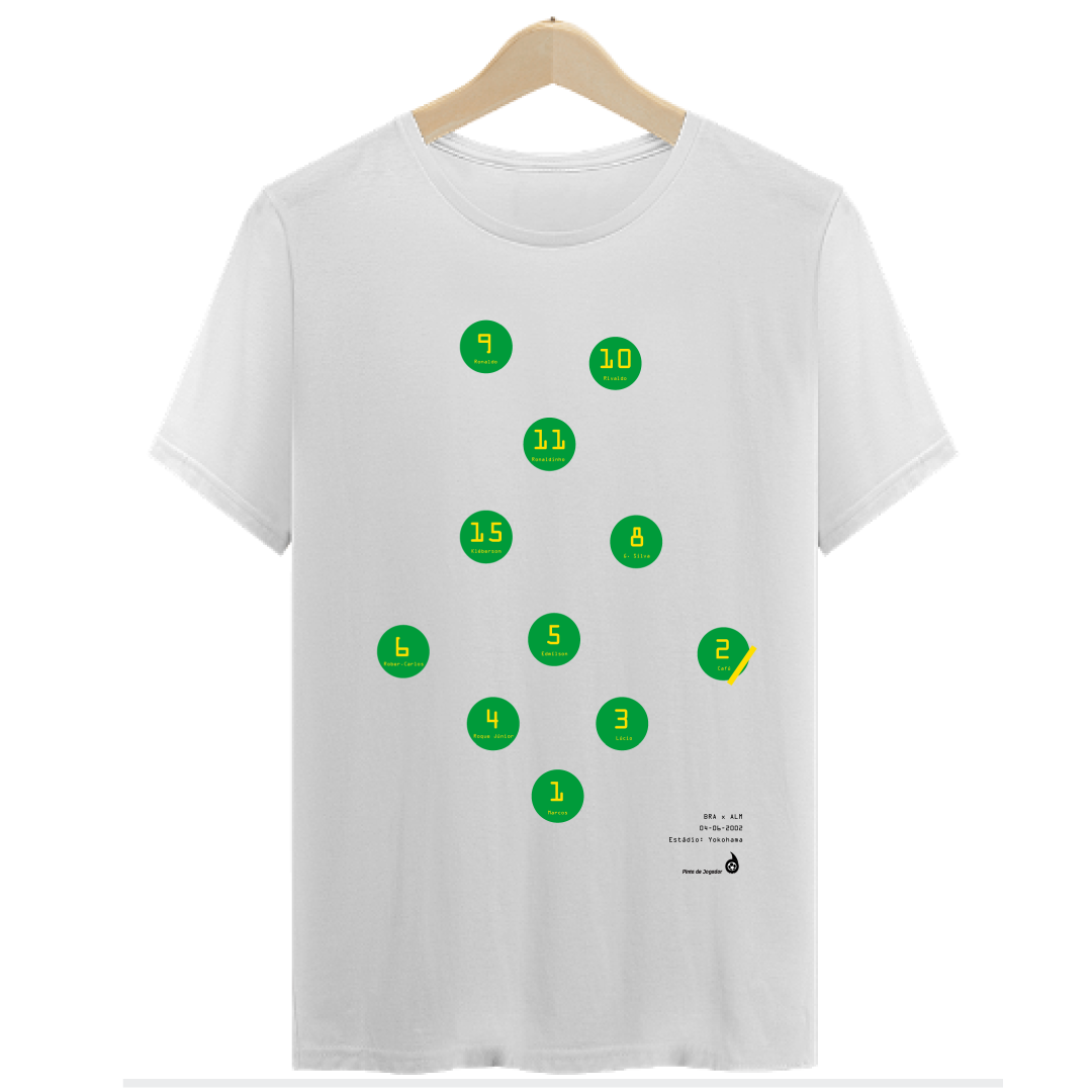 Nome do produto: Camisa Premium Brasil Final Copa do Mundo 2002