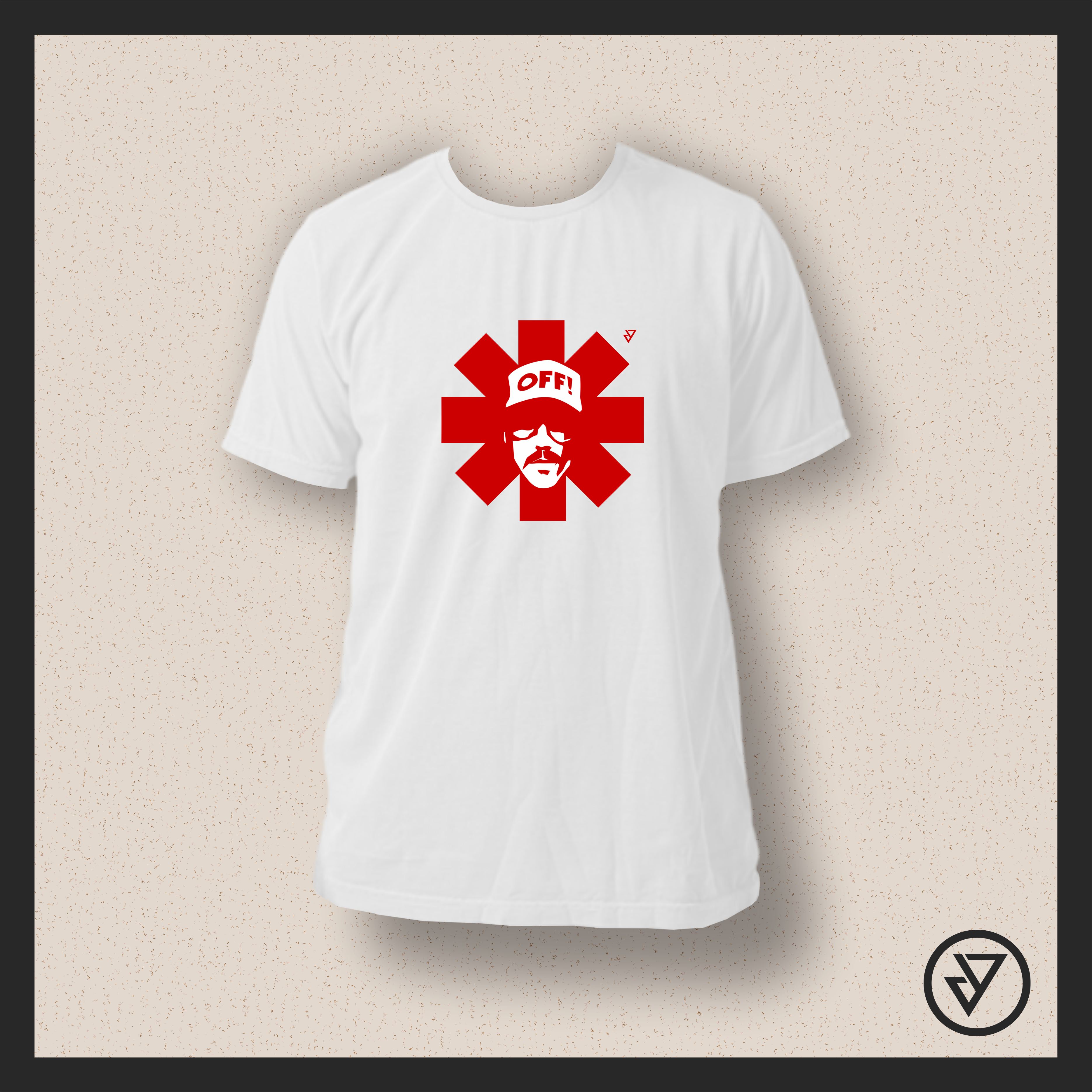 Nome do produto  Camisa Red Hot Chili Peppers (Anthony Kiedis) - Branca/Preta