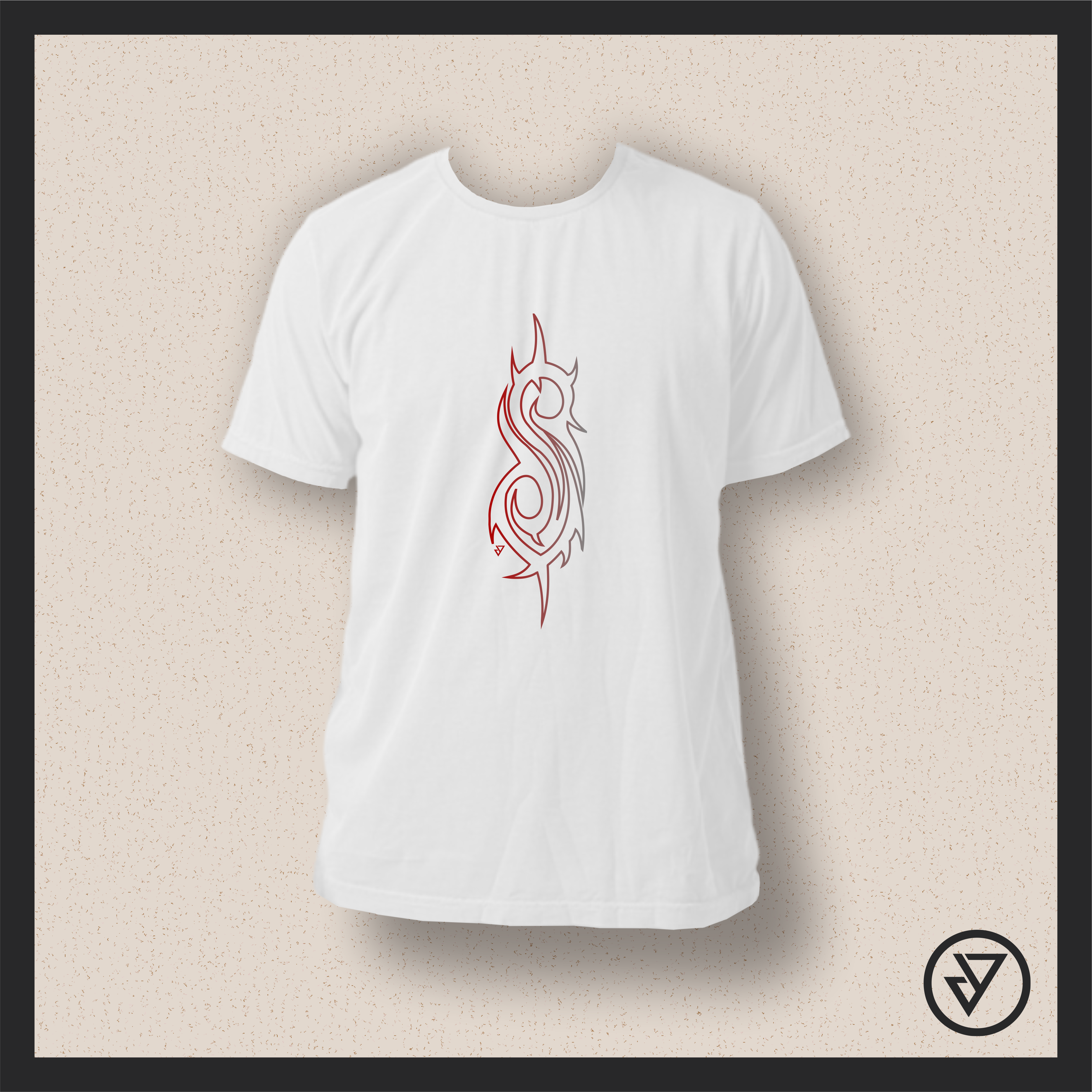 Nome do produto: Camisa Slipknot - Branca/Preta