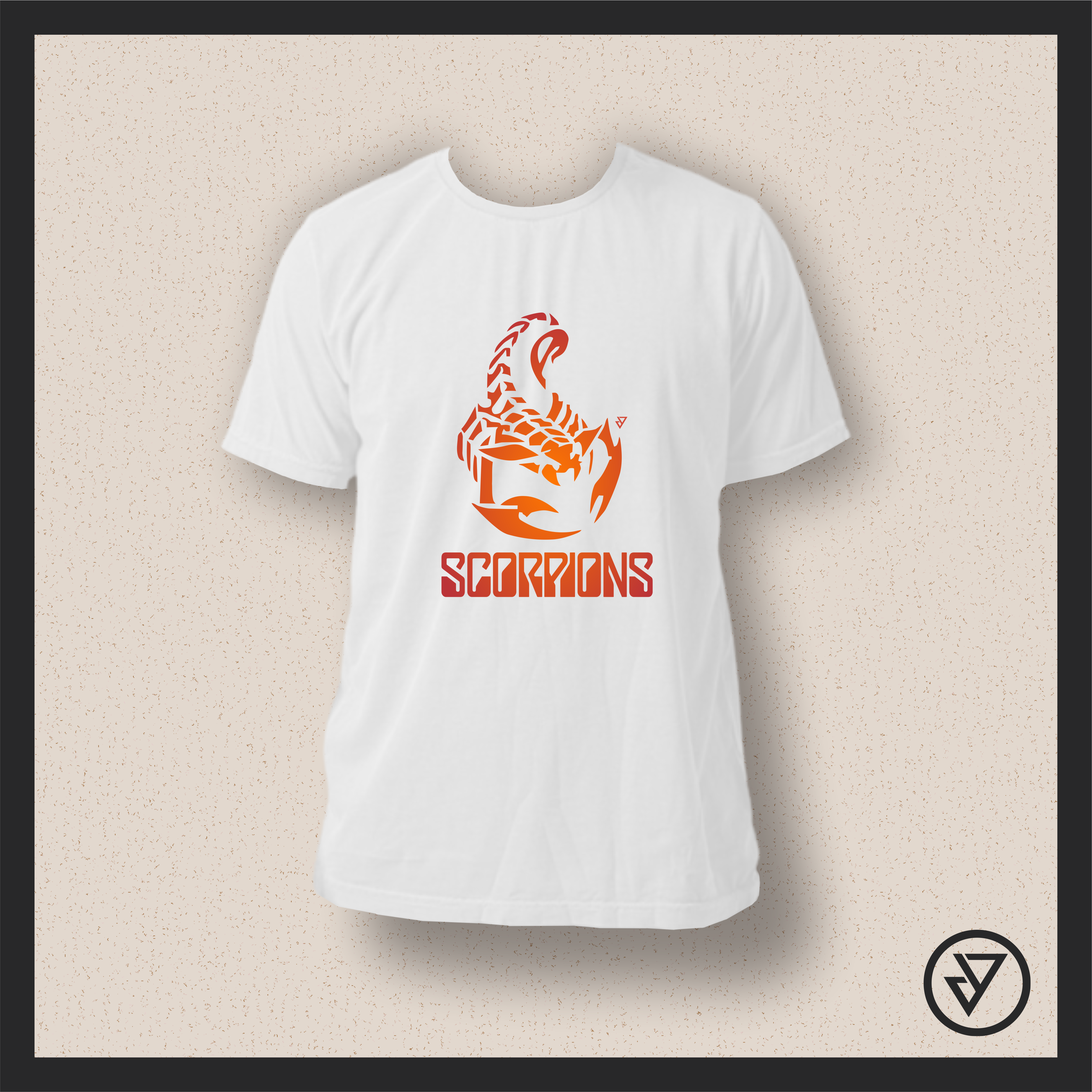 Camisa Scorpions - Branca/Preta