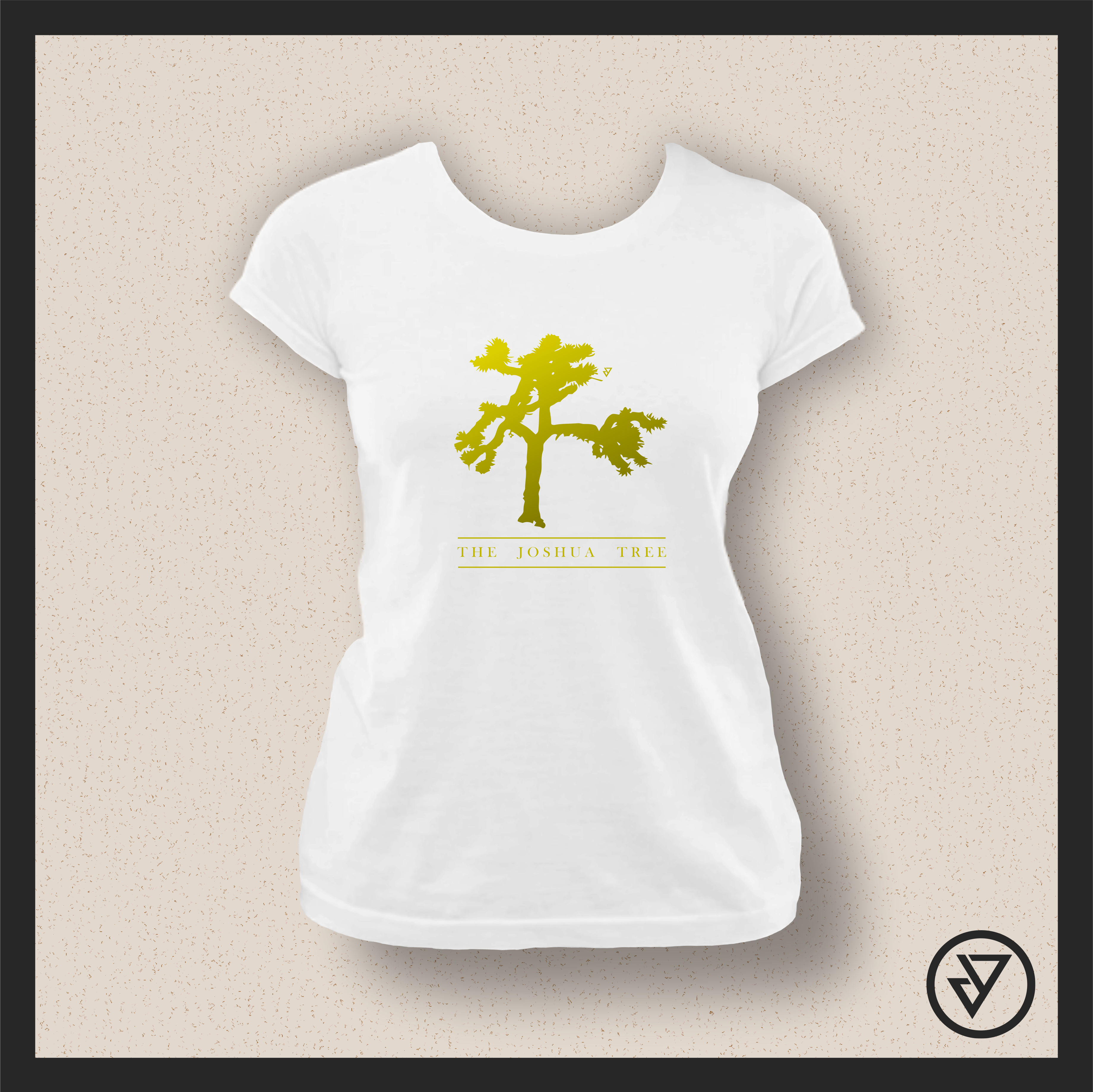 Camisa Feminina U2 (The Joshua Tree) - Branca/Preta