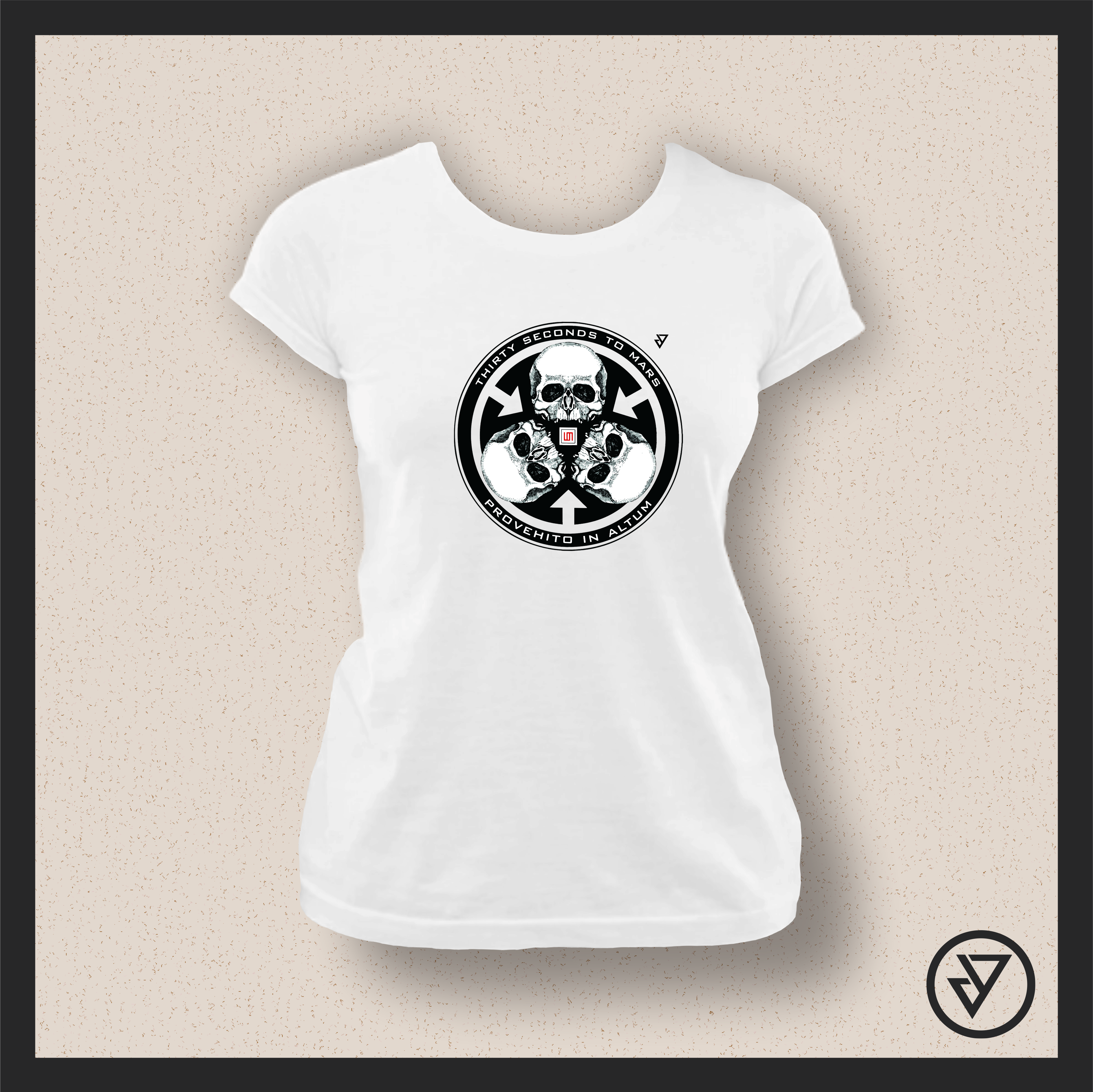 Nome do produto  Camisa Feminina 30 Seconds to Mars (A Beautiful Lie) - Branca