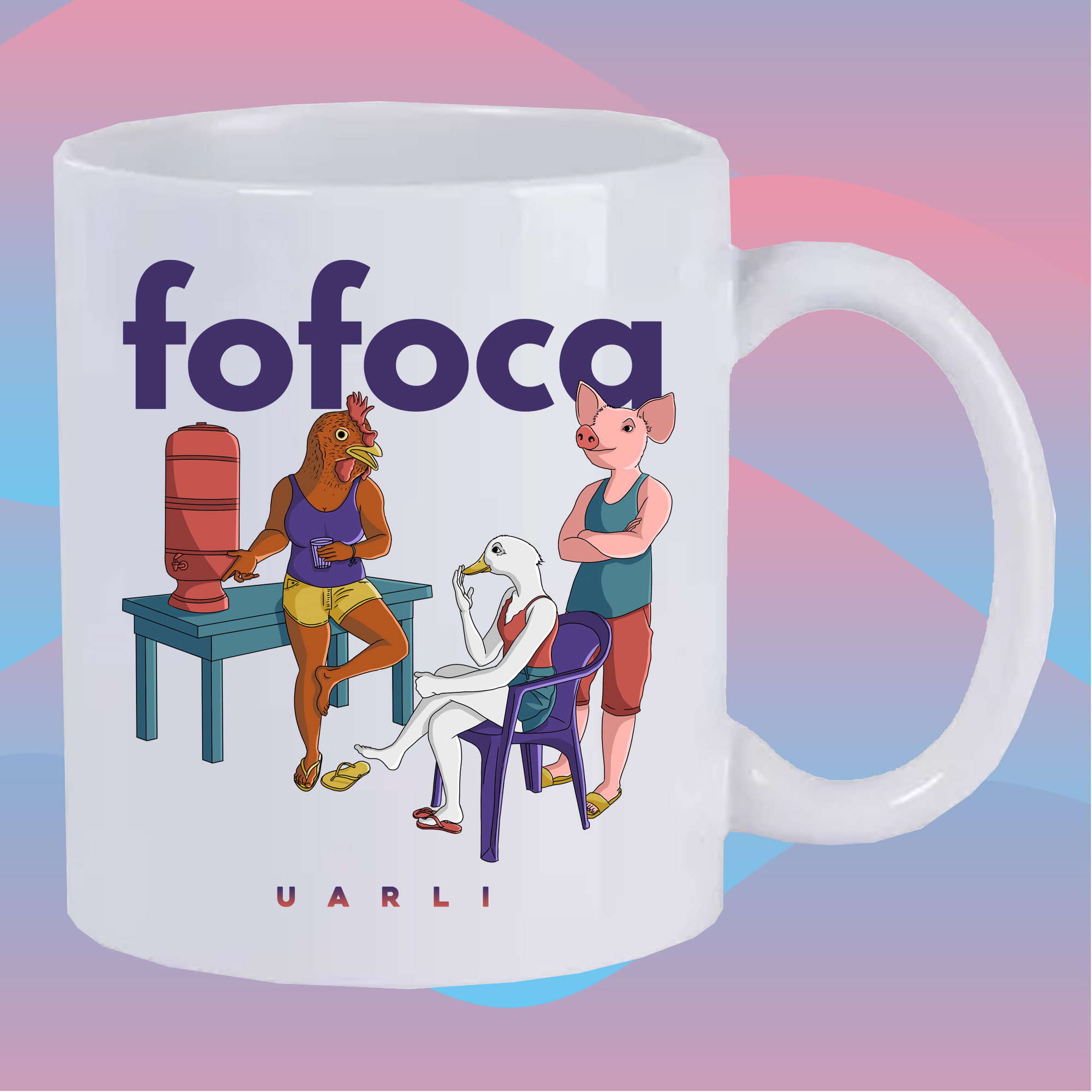 Nome do produto  Caneca para tomar um cafezin e fofocar
