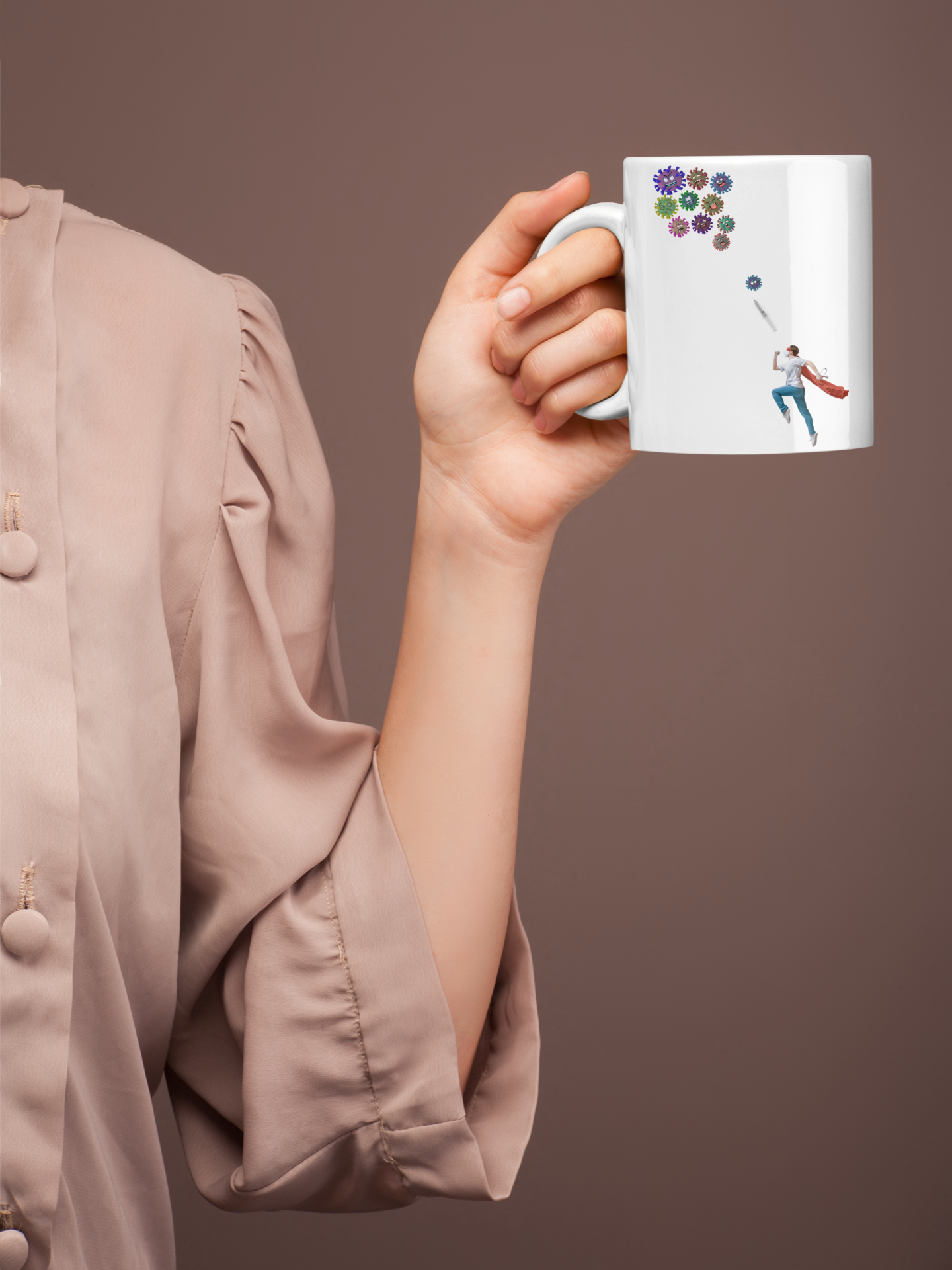 Caneca de Porcelana Branca - Doutores Heróis