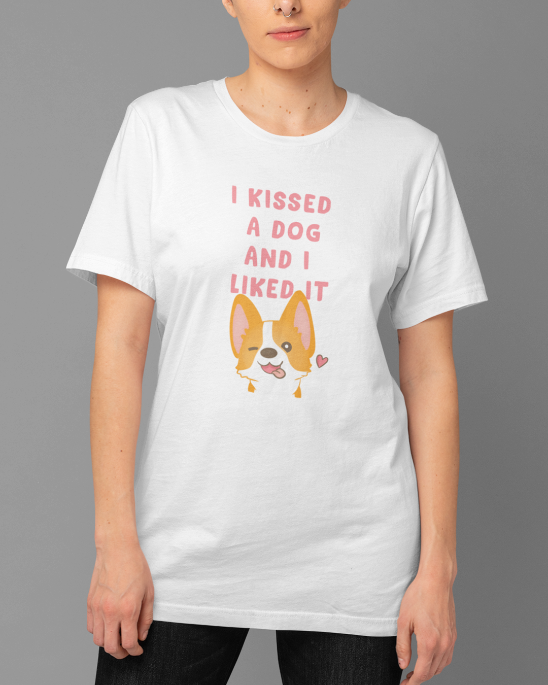 Nome do produto  Camiseta I Kissed a Dog