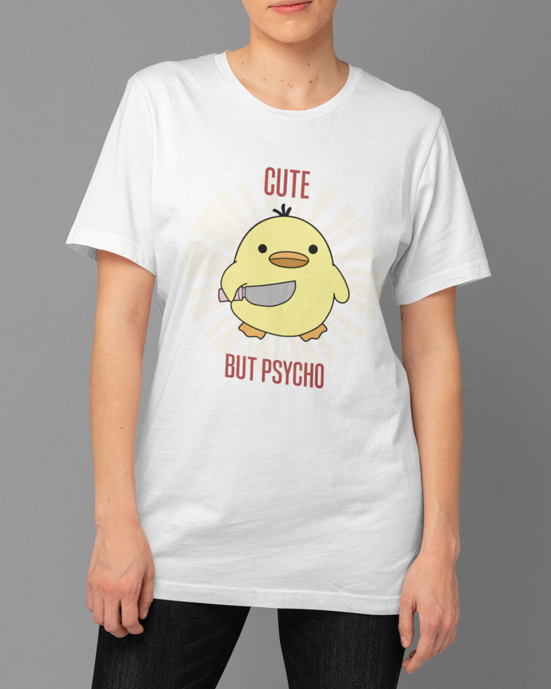 Nome do produto  Camiseta Cute But Psycho