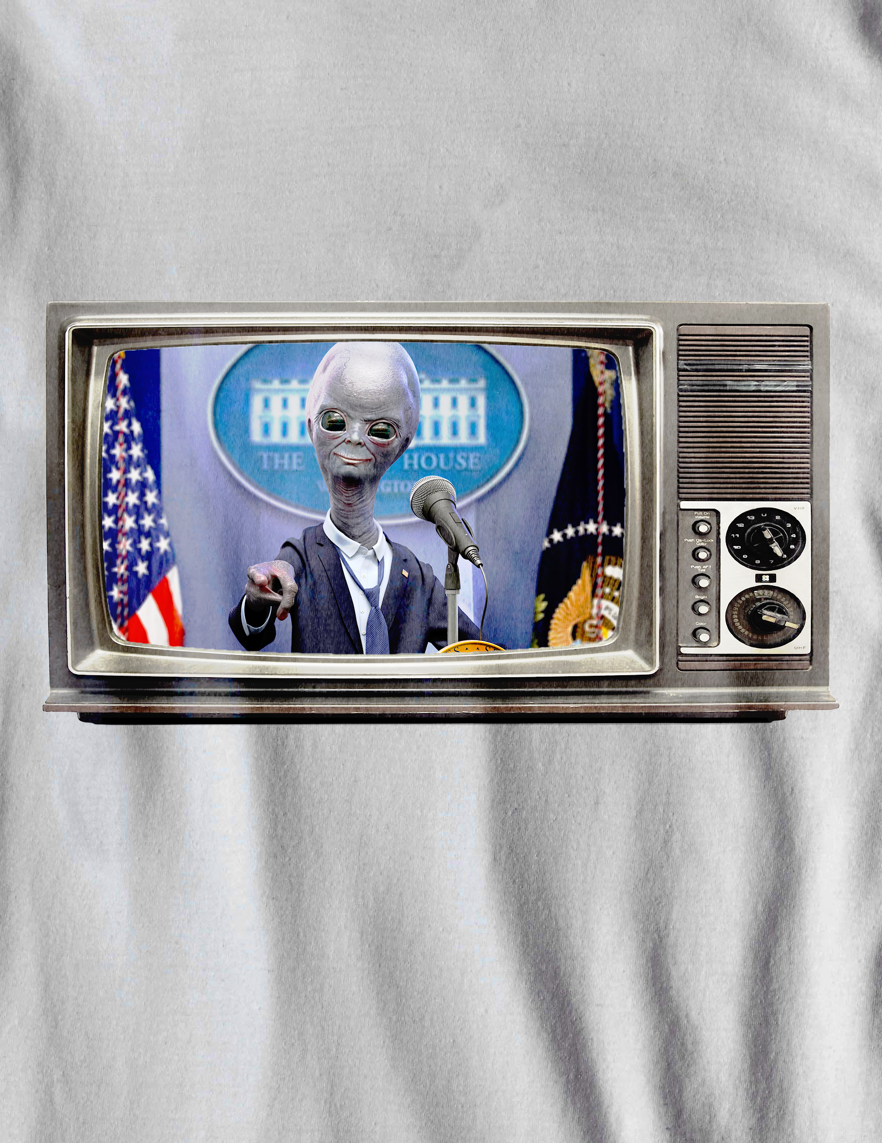 Nome do produto  Camiseta Presidente Alien - (unissex)