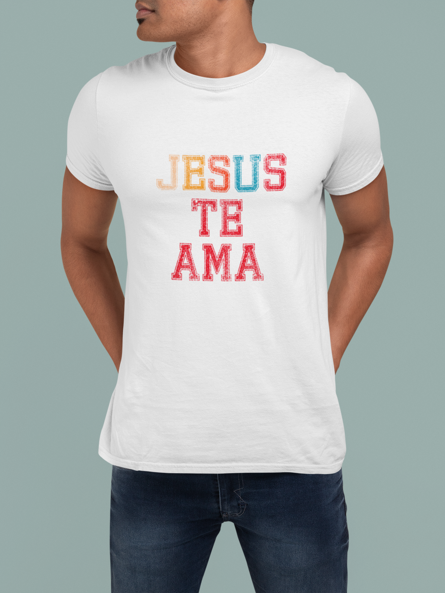 Nome do produto  Camiseta Masculina Cristã Jesus Te Ama