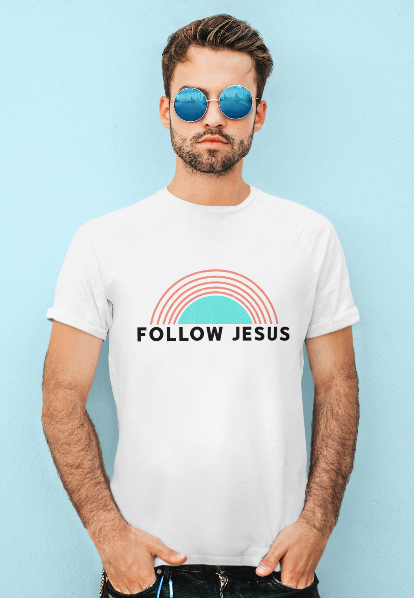 Nome do produto  Camiseta Masculina Cristã Folow Jesus