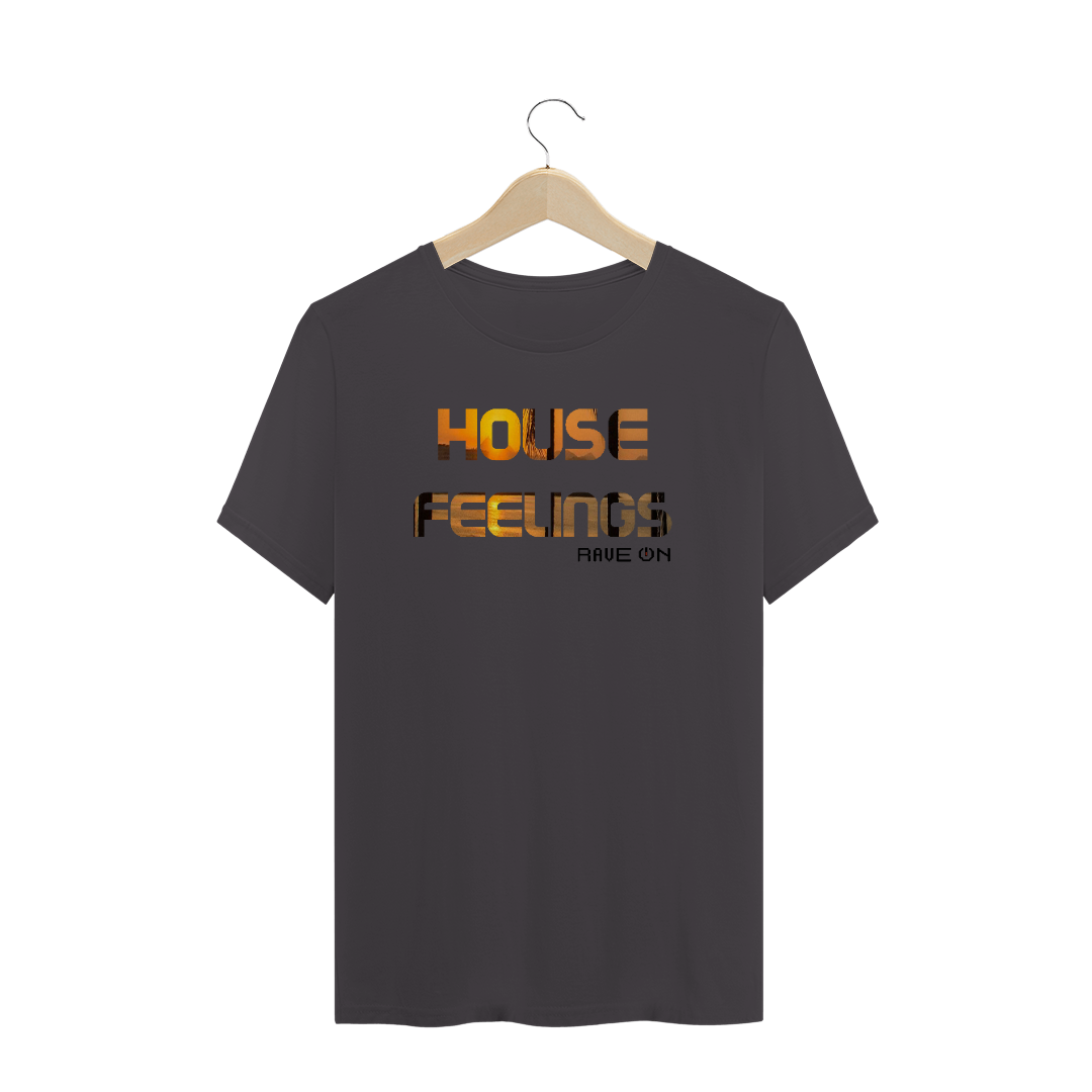 Nome do produto  Camiseta estonada House Feelings - Rave ON