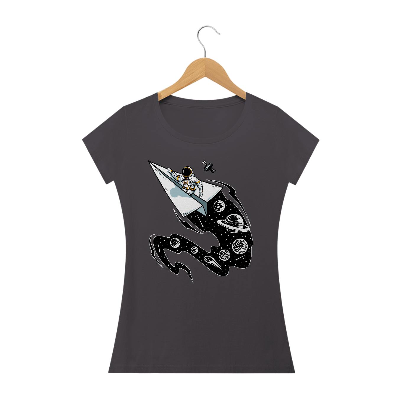 Nome do produto  Astronauta Nave espacial de Papel (Baby Long Tecido Estonado)