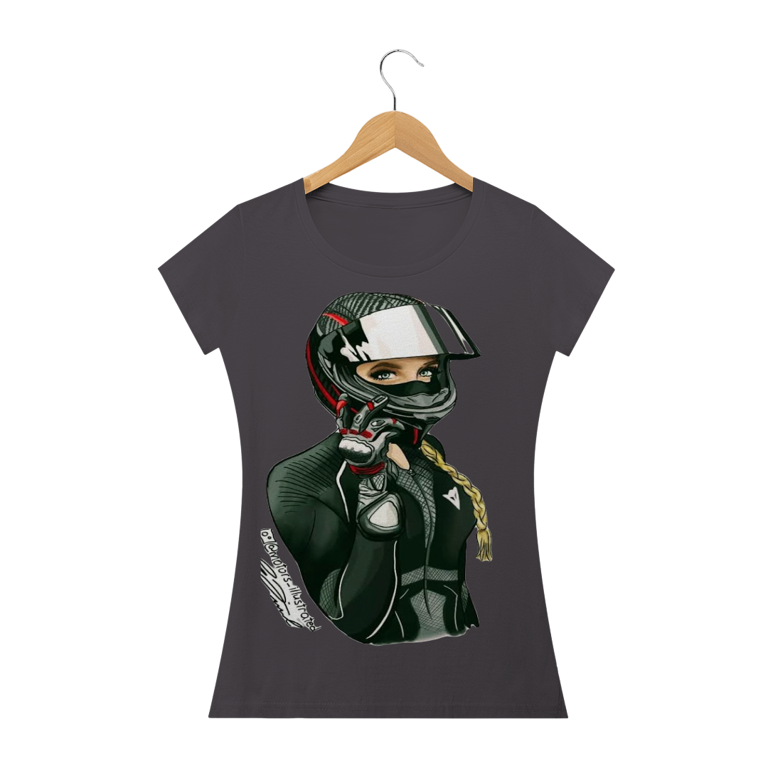 Nome do produto  Baby Look Motoqueira