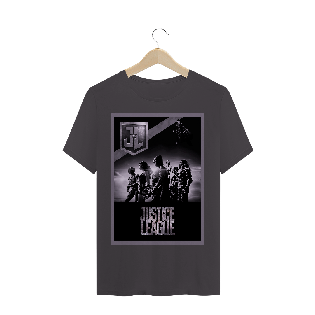 Nome do produto  Camiseta Liga da Justiça Estonada - Heróis