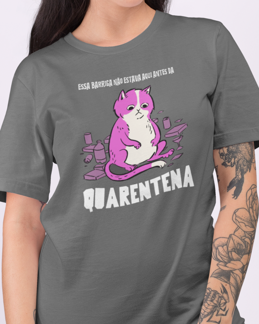 Nome do produto  Camiseta Barriga da Quarentena 