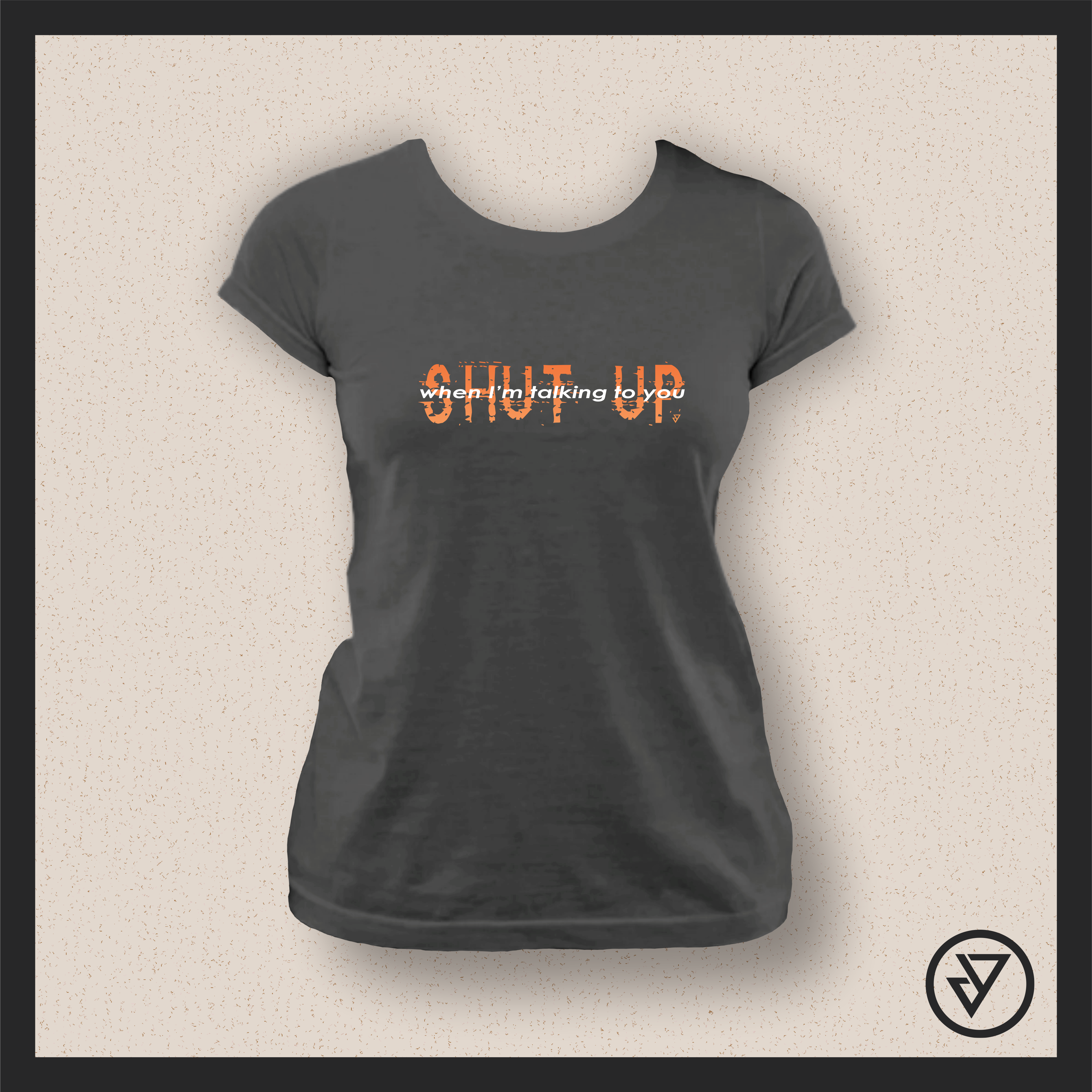 Camisa Feminina Linkin Park - SHUT UP (One Step Closer) - Cinza Estonada