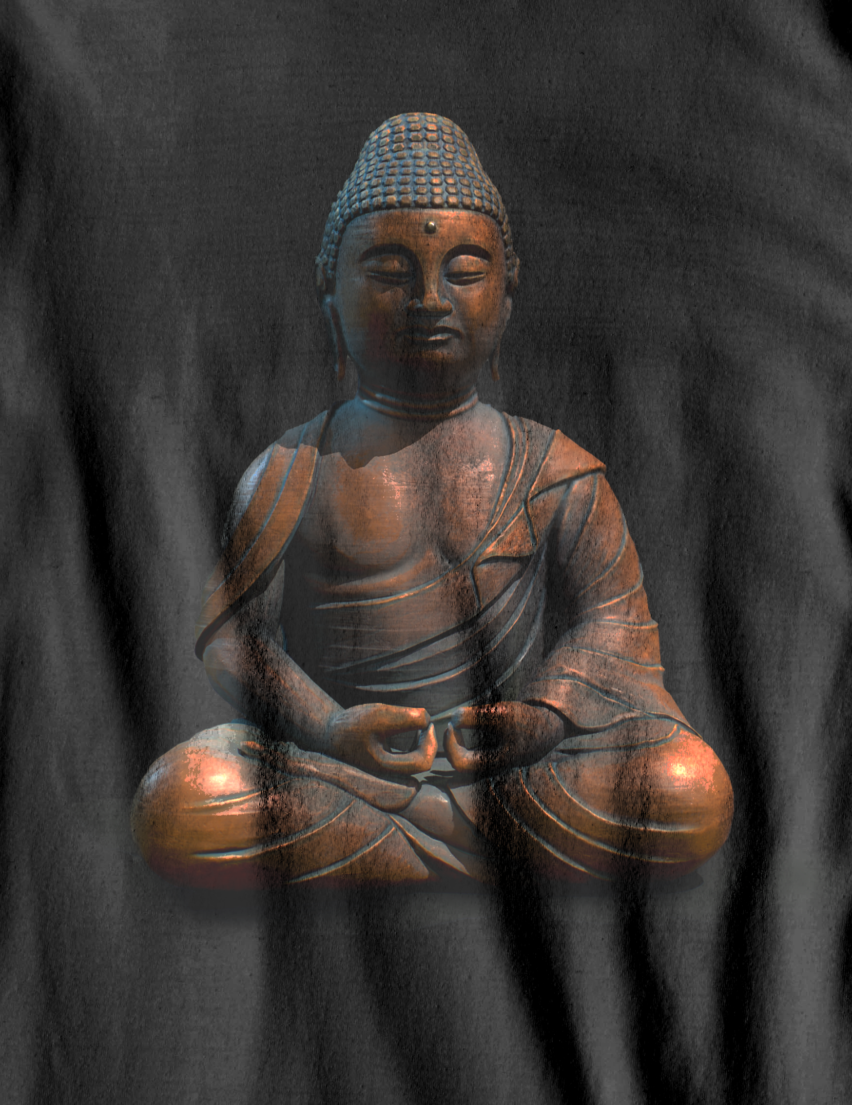 Nome do produto  Camiseta Estonada - Buda e a Meditação - (unissex)