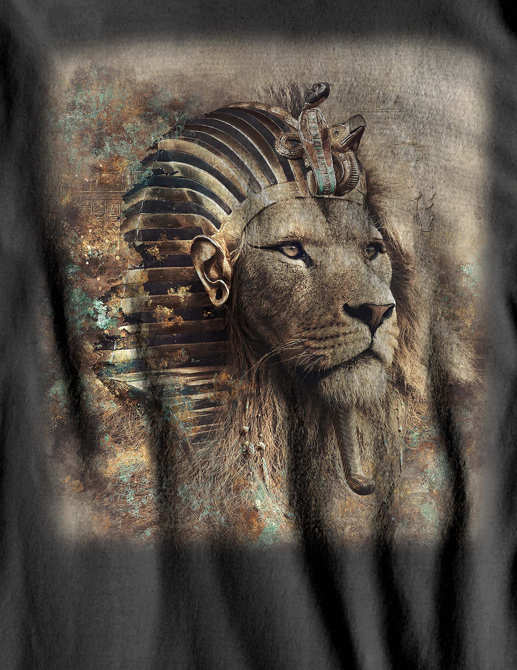 Nome do produto  Camiseta Estonada - O Faraó Leonino - (unissex)