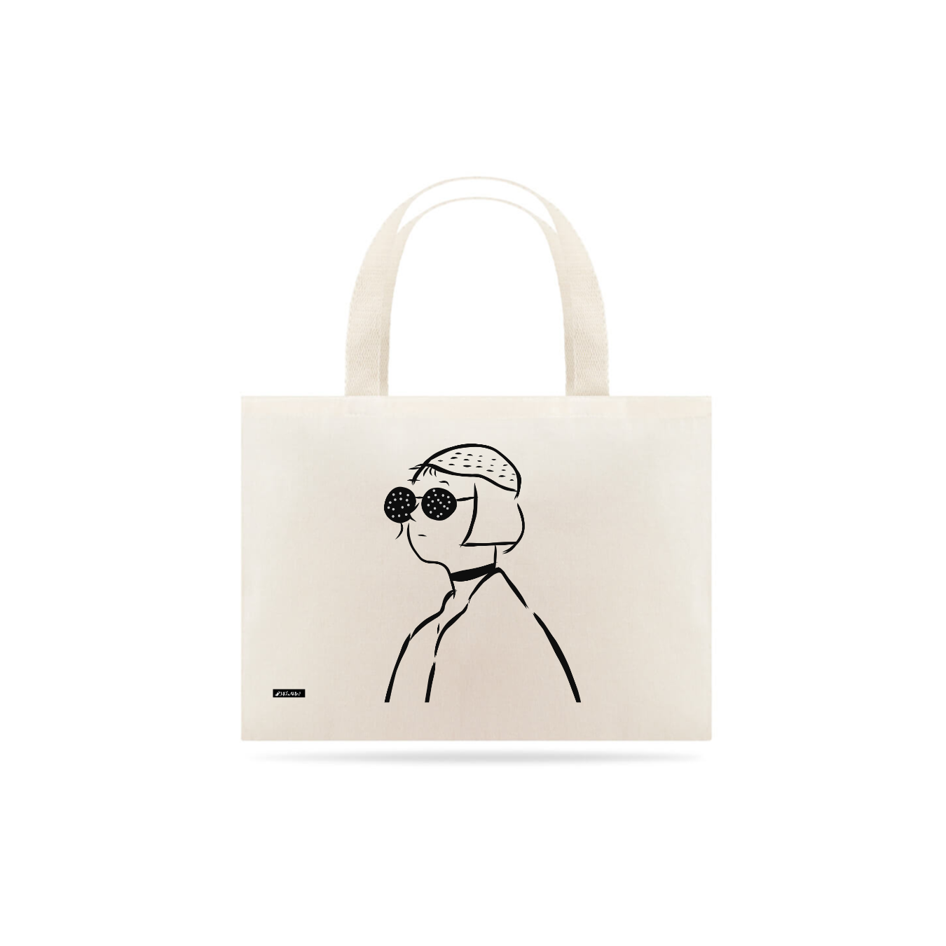 Nome do produto  Bolsa ecobag desenho minimalista 