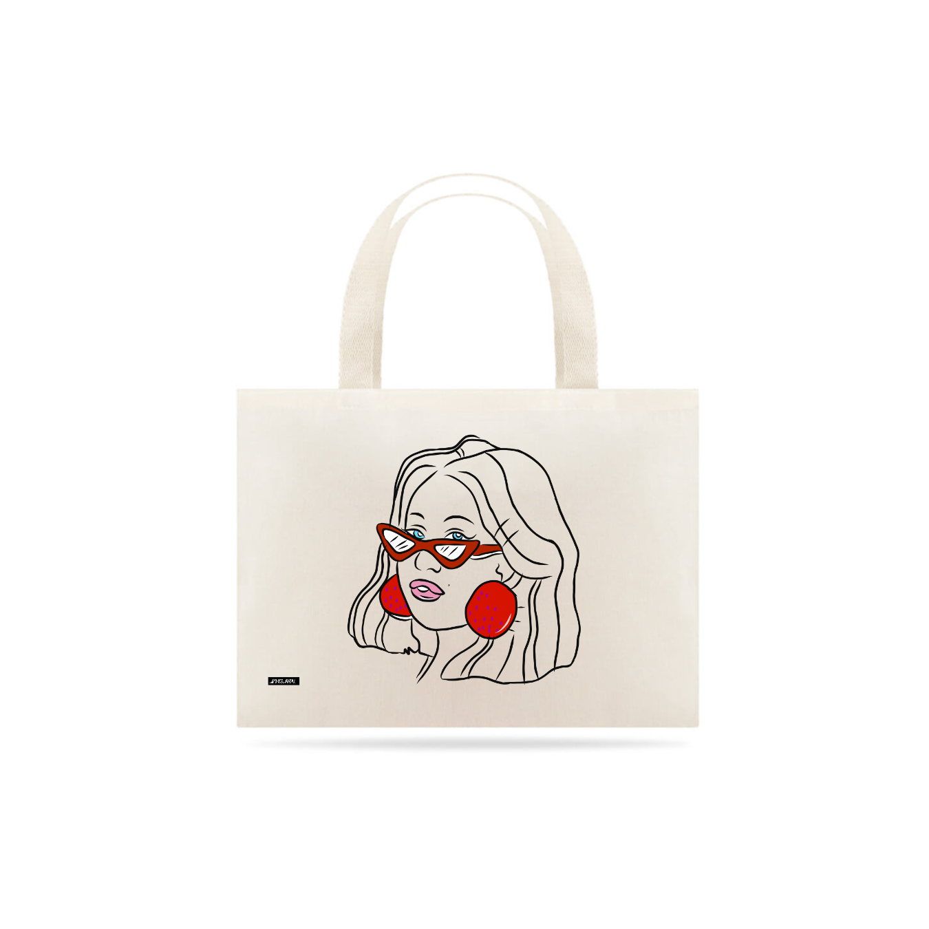 Nome do produto  Bolsa ecobag desenho garota minimalista Pincelandu