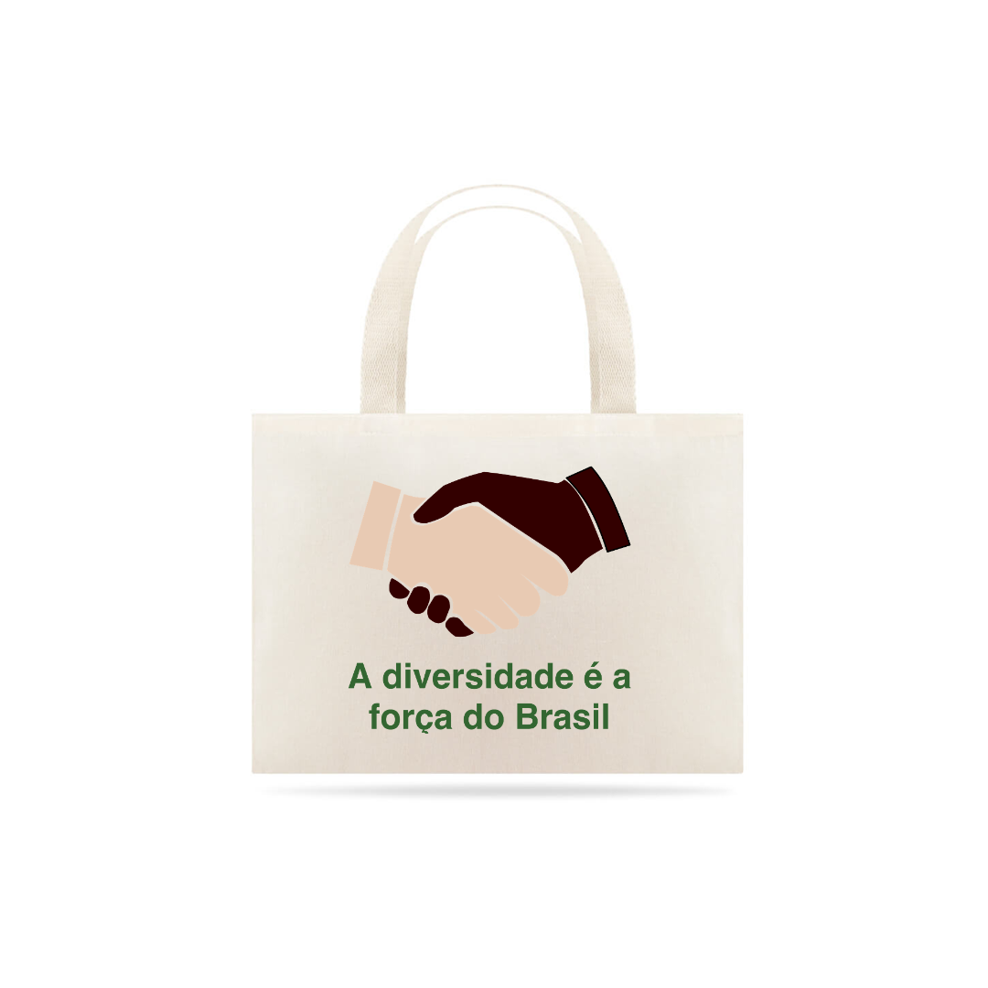 Nome do produto  ECO BAG: Coleção Autoestima: A DIVERSIDADE É A FORÇA DO BRASIL 