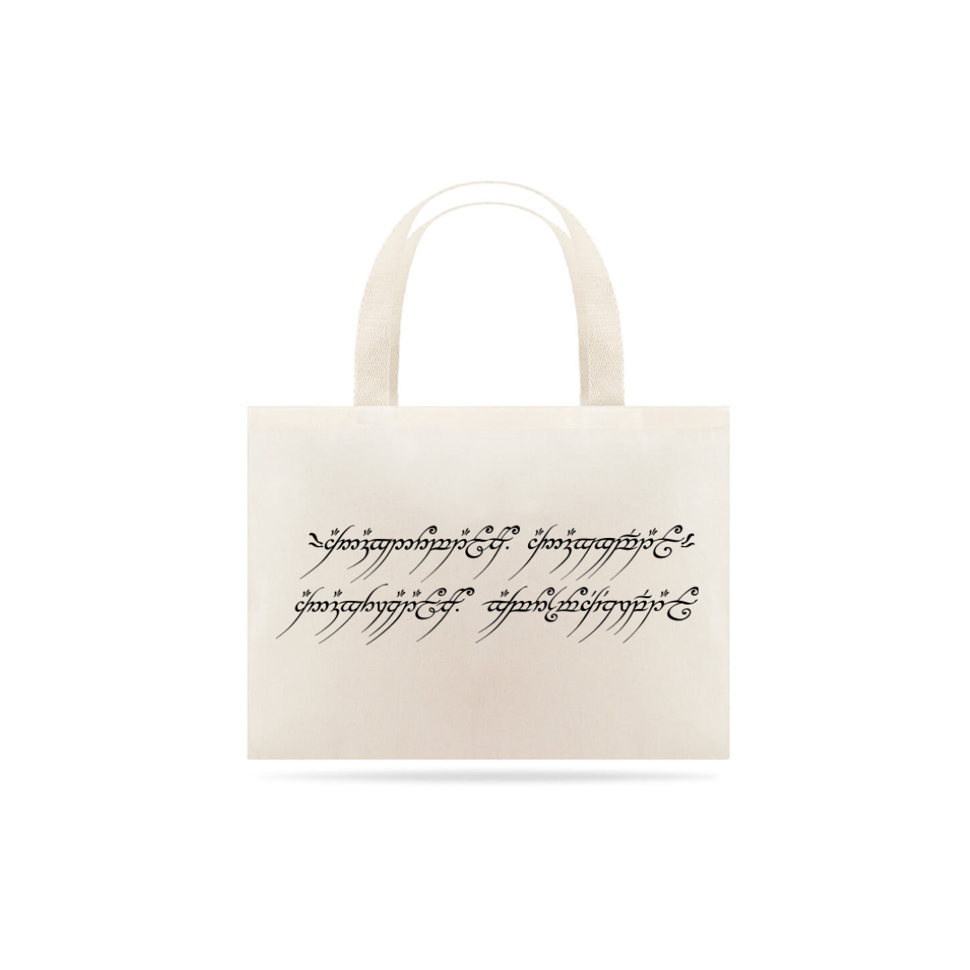 Nome do produto  Bolsa Ecológica SENHOR DOS ANEIS Escrita de Sauron