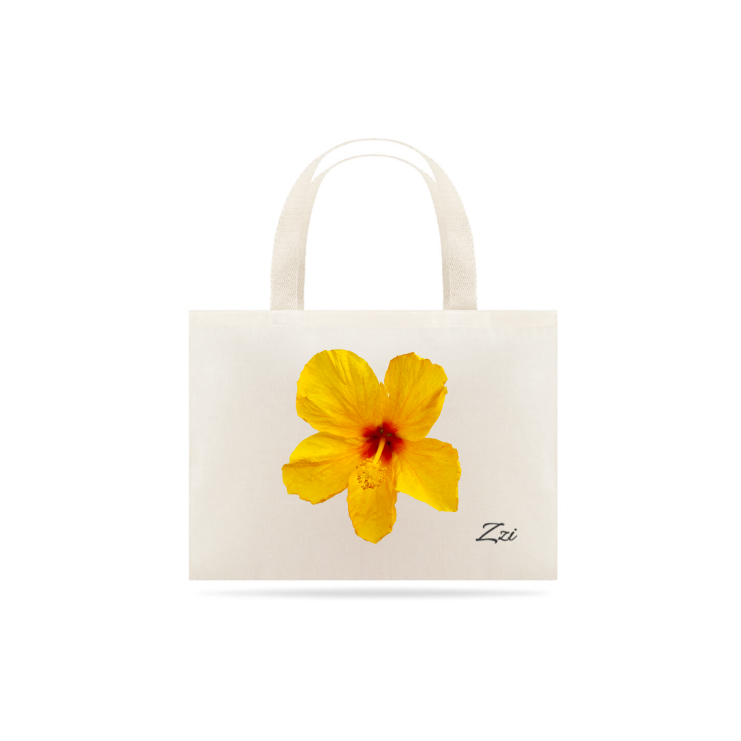 Nome do produto  Ecobag Hibisco Amarelo