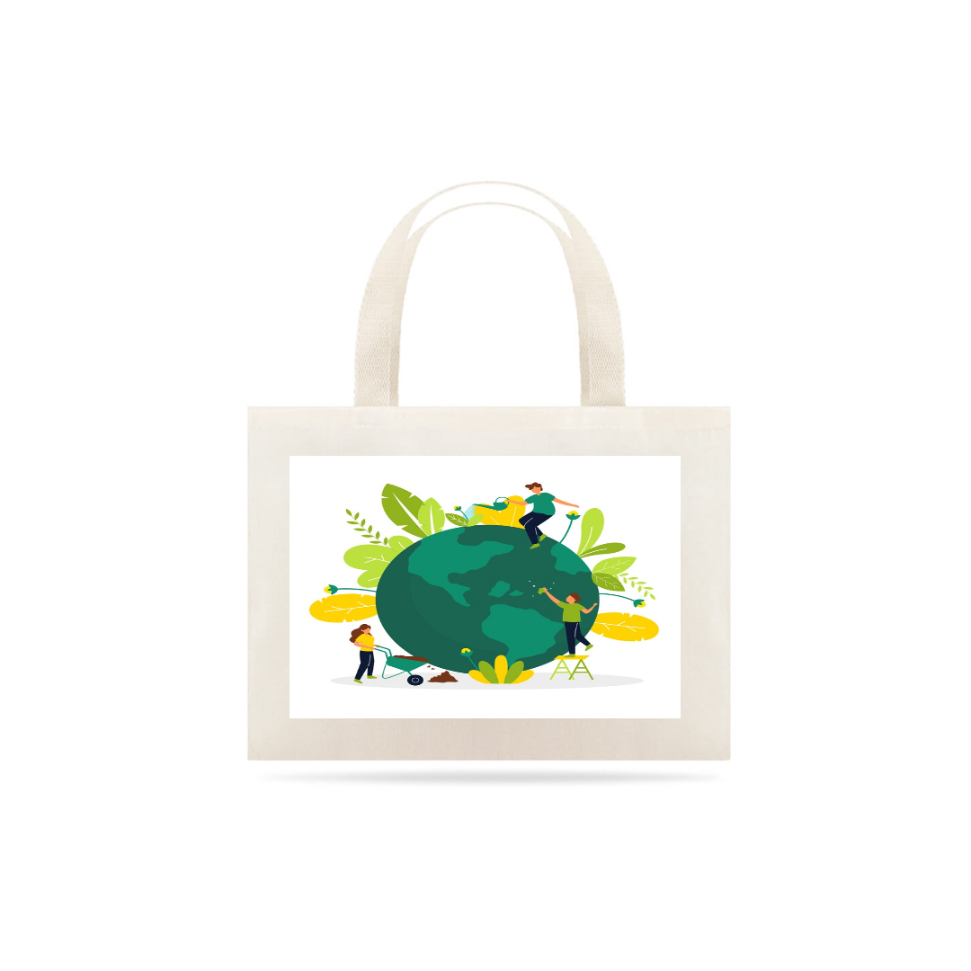 Nome do produto: Ecobag - Salve o Planeta 2 - tamanho único 46x38 cm
