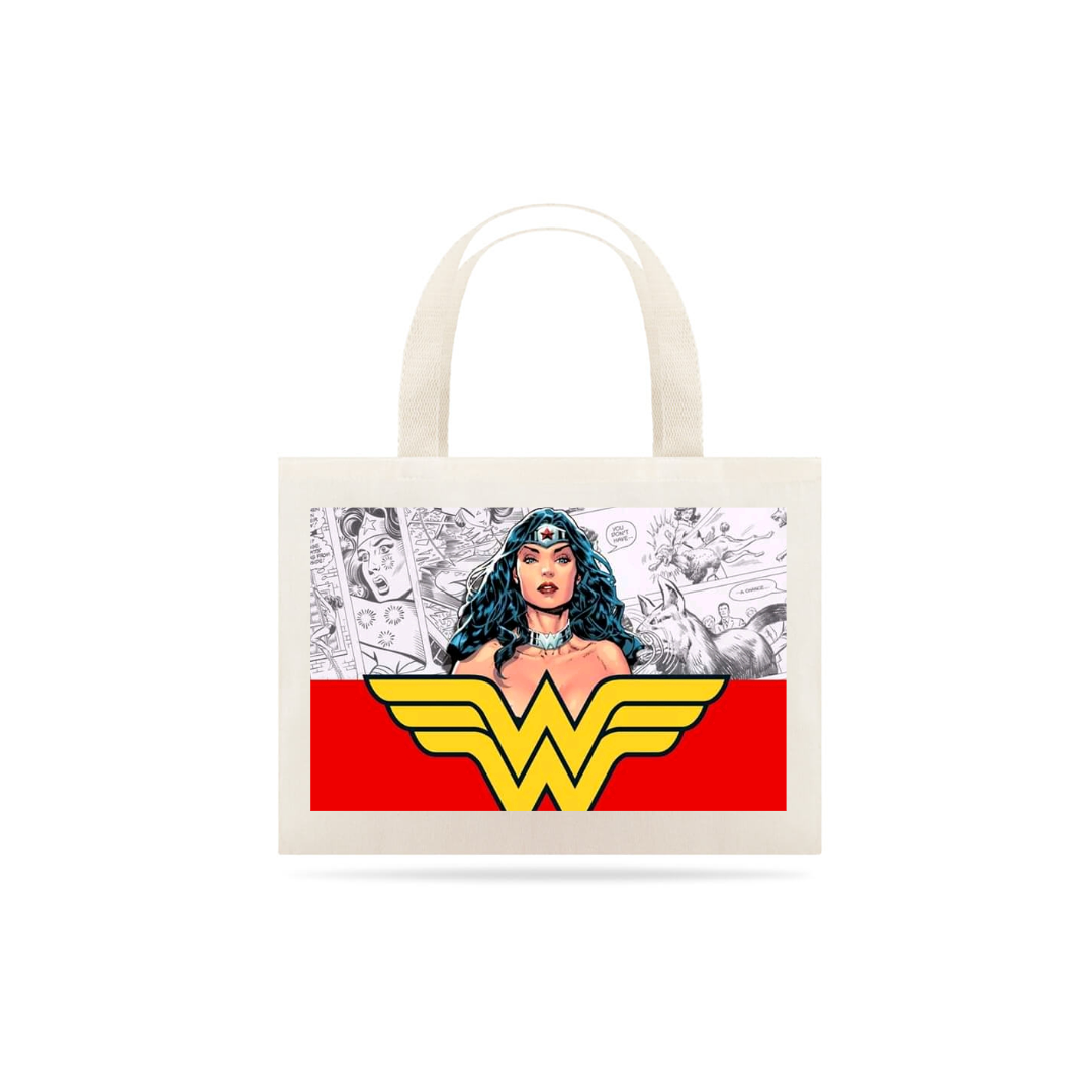 Nome do produto  Eco bag mulher maravilha