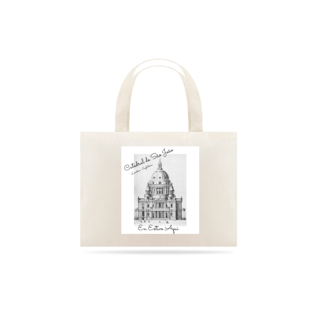 Nome do produto  Sacola Catedral São João - Londres - Eco Bag - Série 