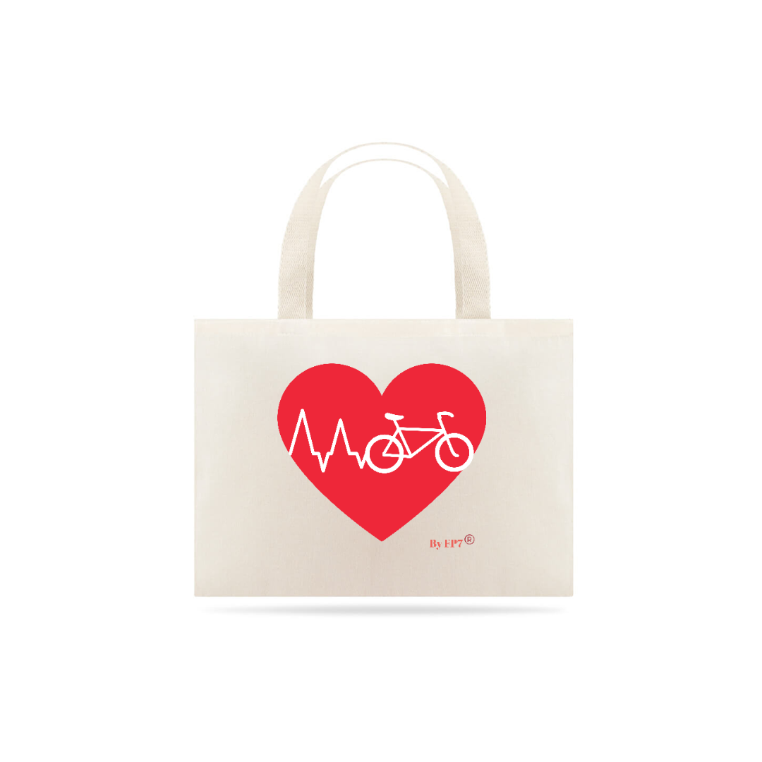 Nome do produto  Eco Bag Coração Bike