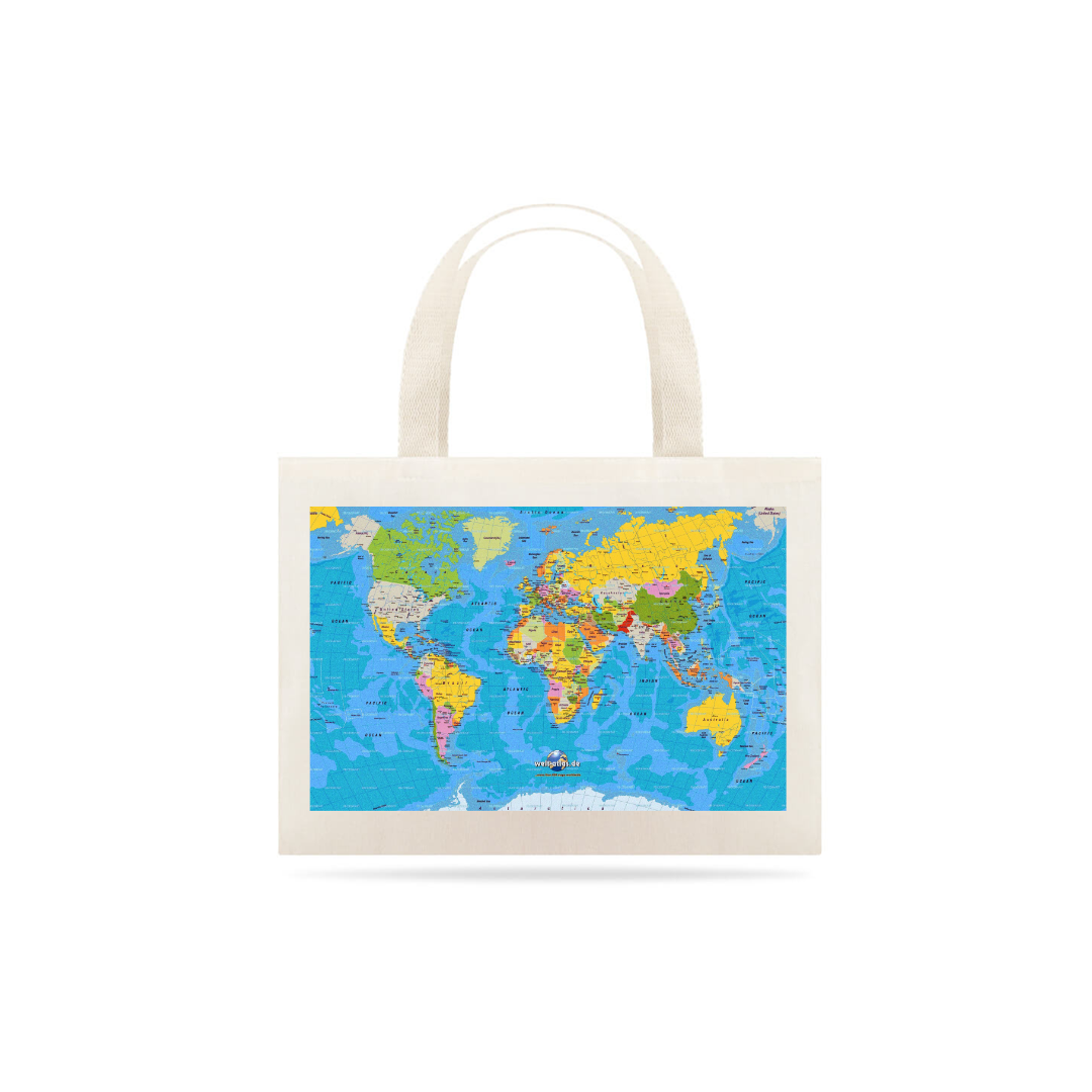 Nome do produto  EcoBag Mapa Mundi