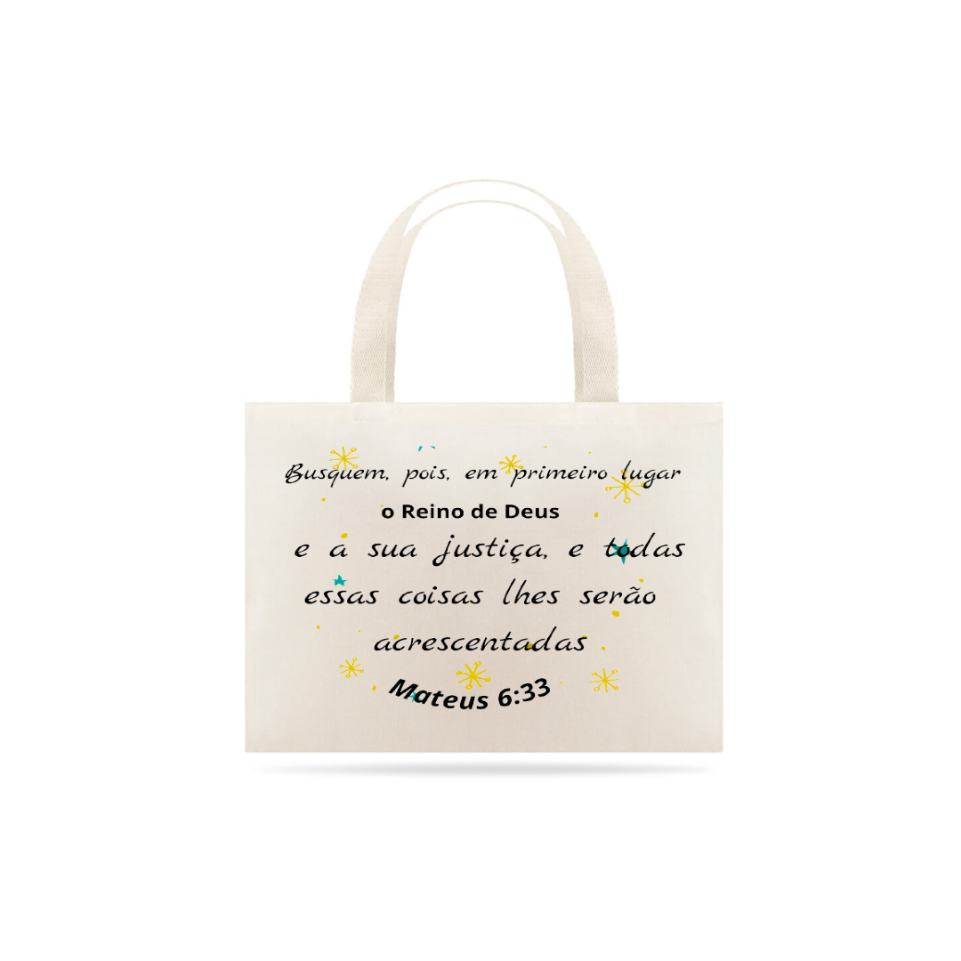 Nome do produto  Bolsa - Mateus 6:33
