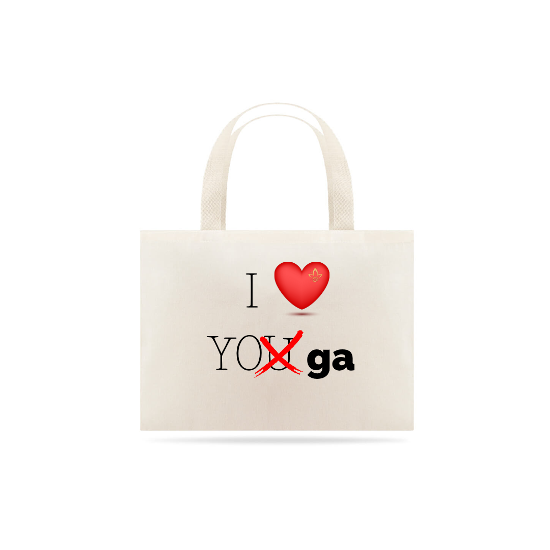 Nome do produto  Ecobag Nathalia Morgana Frase I love yoga (Quality)