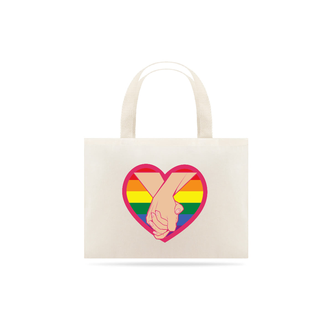 Nome do produto  Ecobag LGBT heart