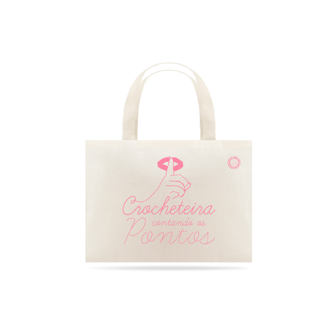 Nome do produto  ECOBAG SILÊNCIO! CROCHETEIRA CONTANDO OS PONTOS