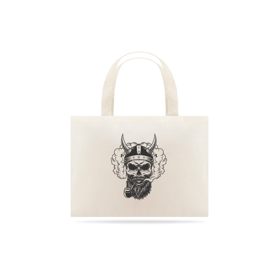 EcoBag Grande com Estampa Caveira Cachimbo 