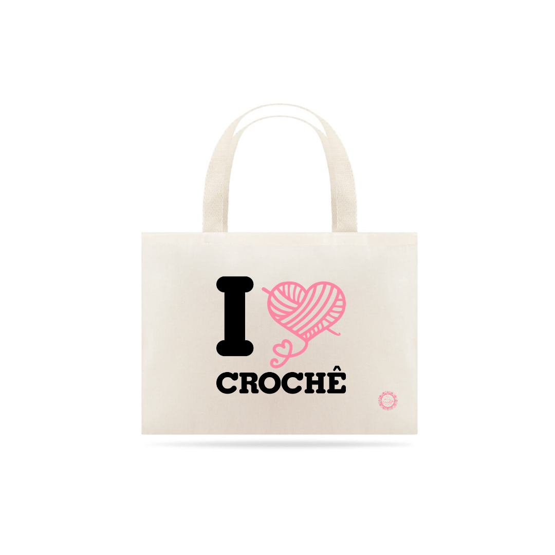 Nome do produto  ECOBAG I LOVE CROCHE