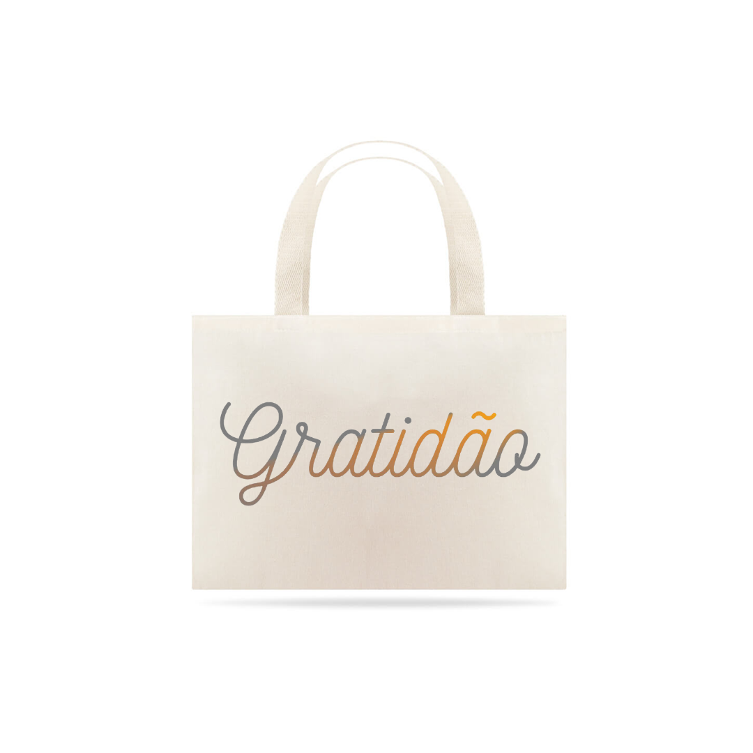 Nome do produto  Ecobag gratidão 