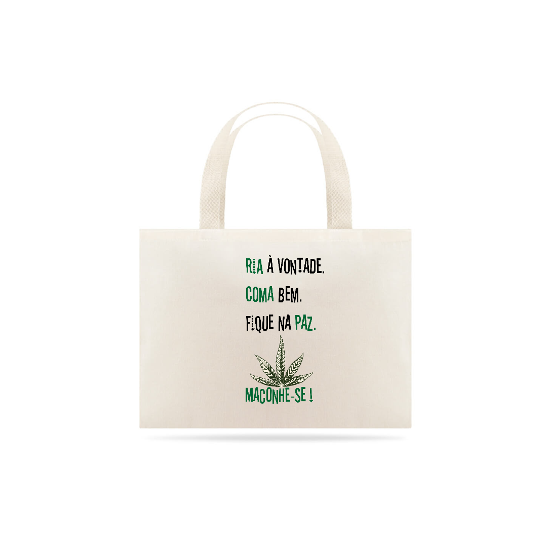 Nome do produto  Ecobag Fique na Paz