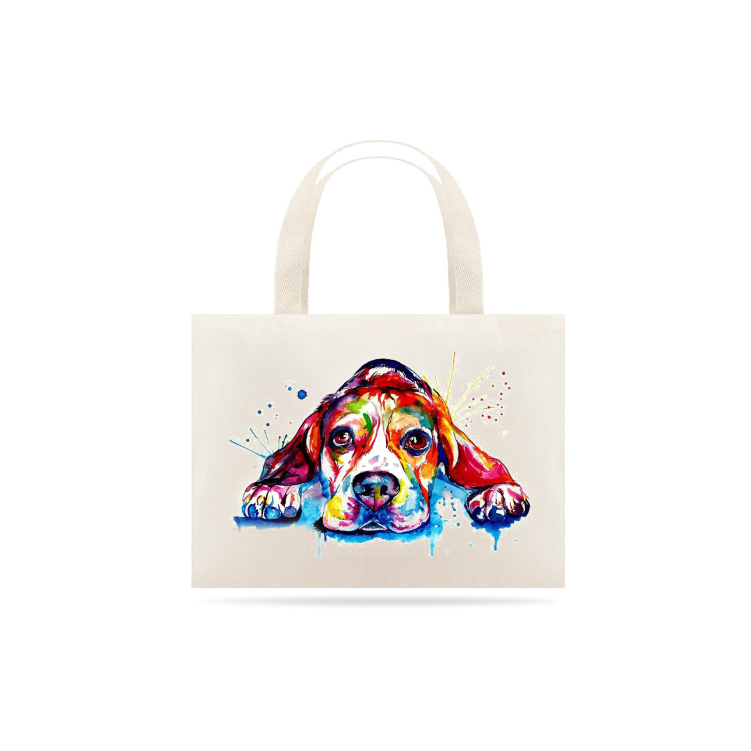 Nome do produto  Eco Bag dog aquarela
