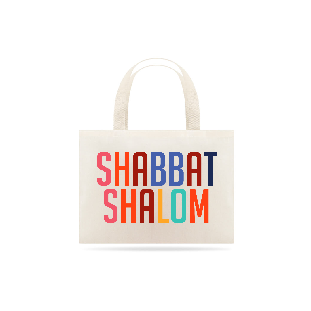 Nome do produto  Bolsa Ecológica Shabat Shalom 