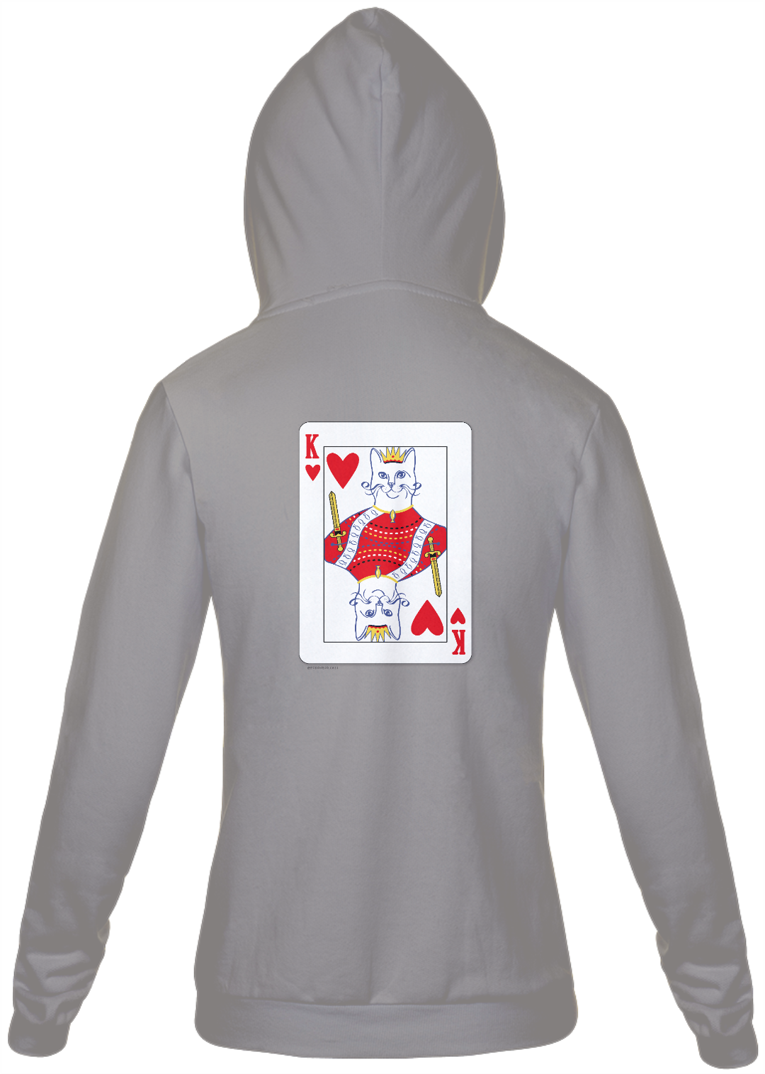 Nome do produto  Moletom Masculino com capuz | Rei de Copas