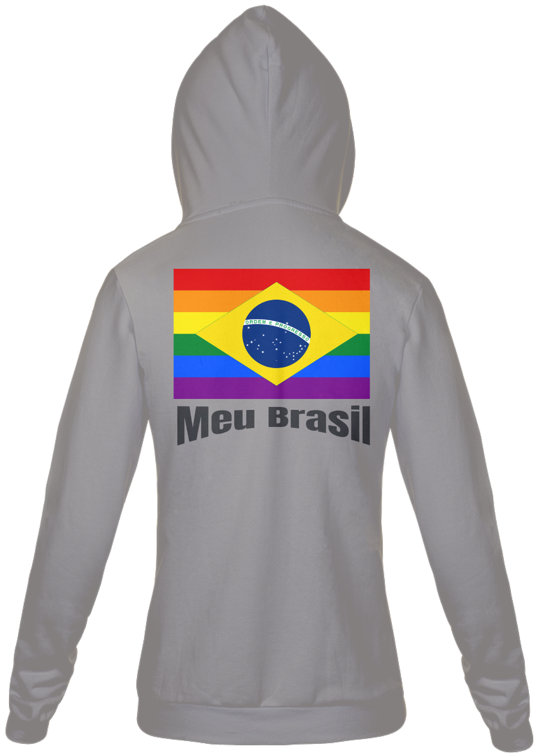 Nome do produto  MOLETON MASCULINO BANDEIRA DO BRASIL LGBT