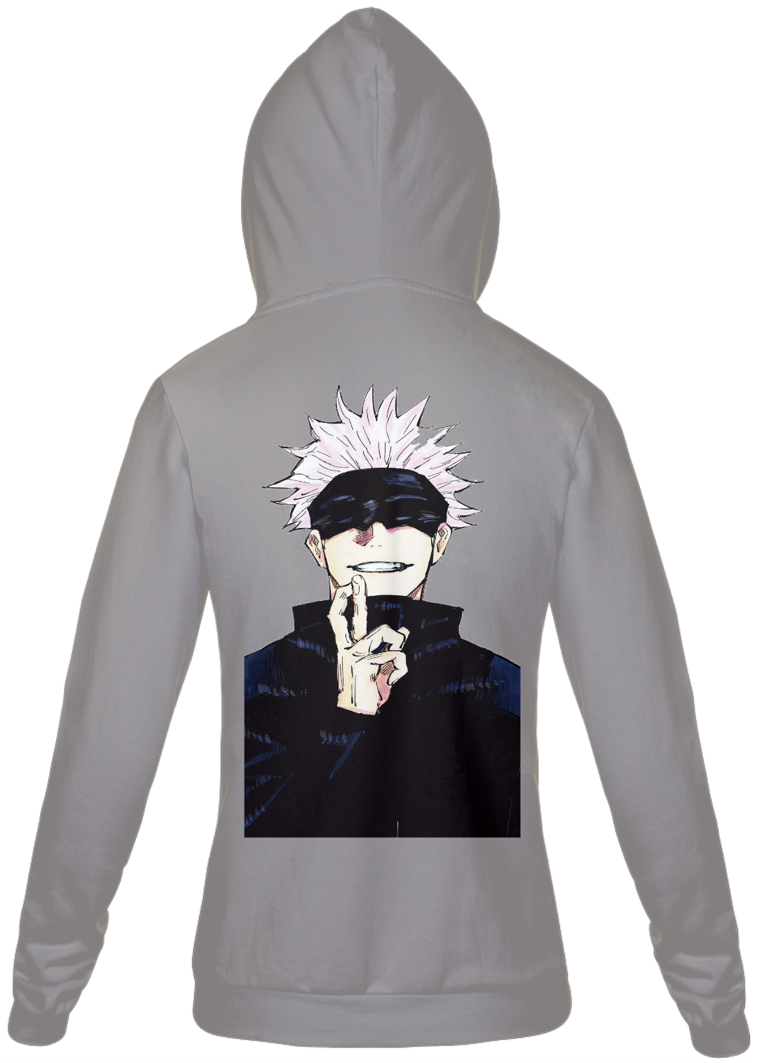 Nome do produto: Blusa Moletom Canguru Satoru Gojo Jujutsu Kaisen Anime