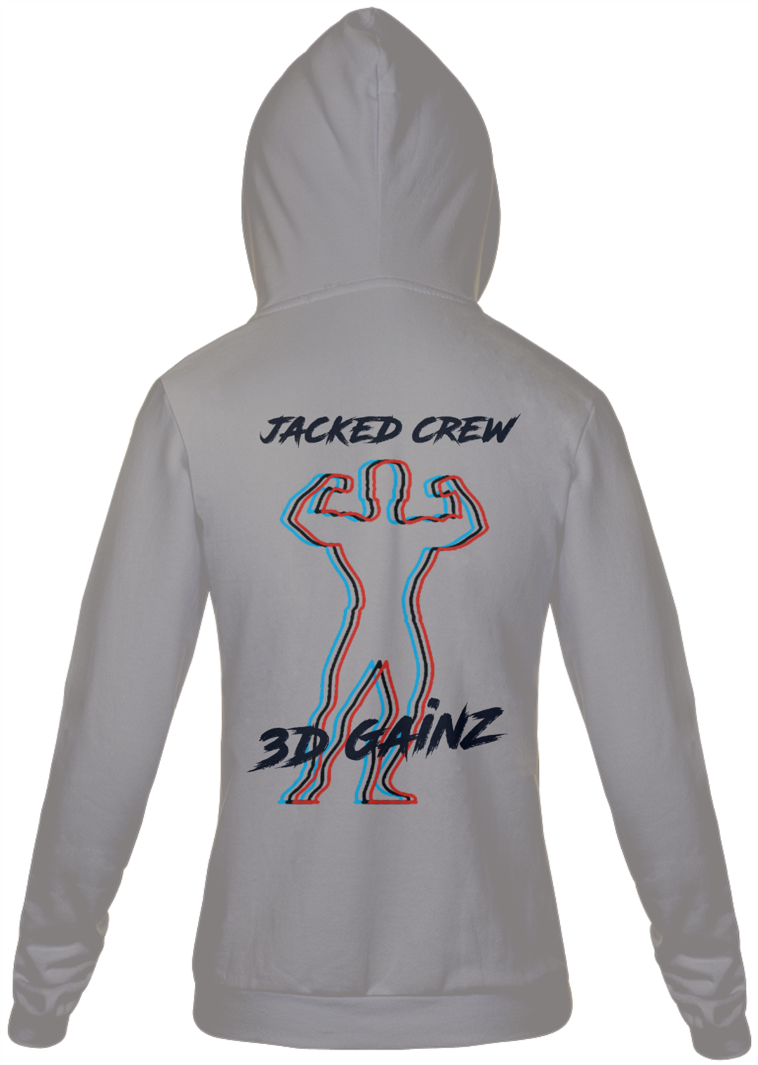 Nome do produto  Moletom 3D GAINZ (Branco)