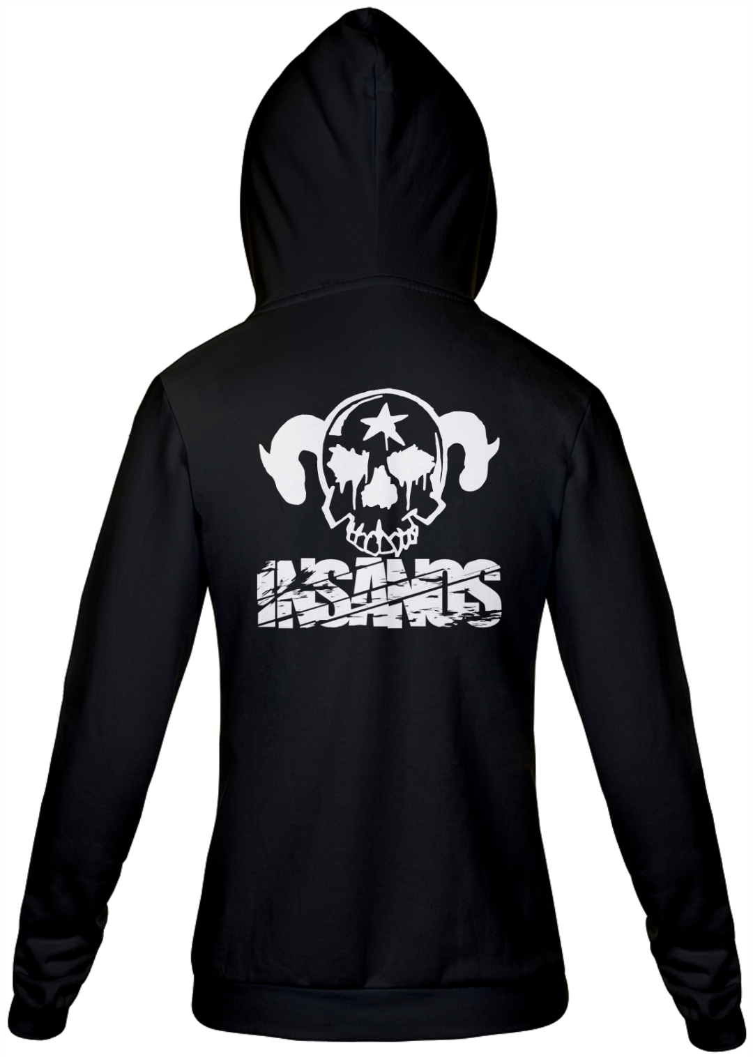 Nome do produto  Moletom Feminino Insanos Caveira Branca