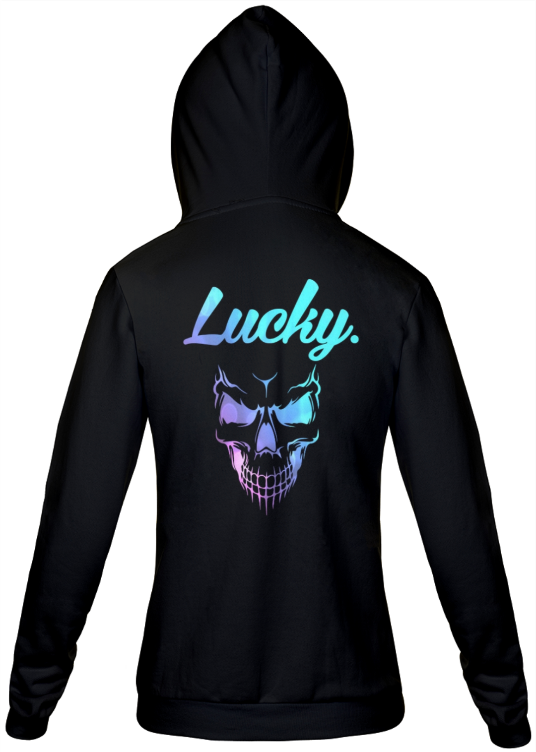 Nome do produto  moletom feminino Lucky. black