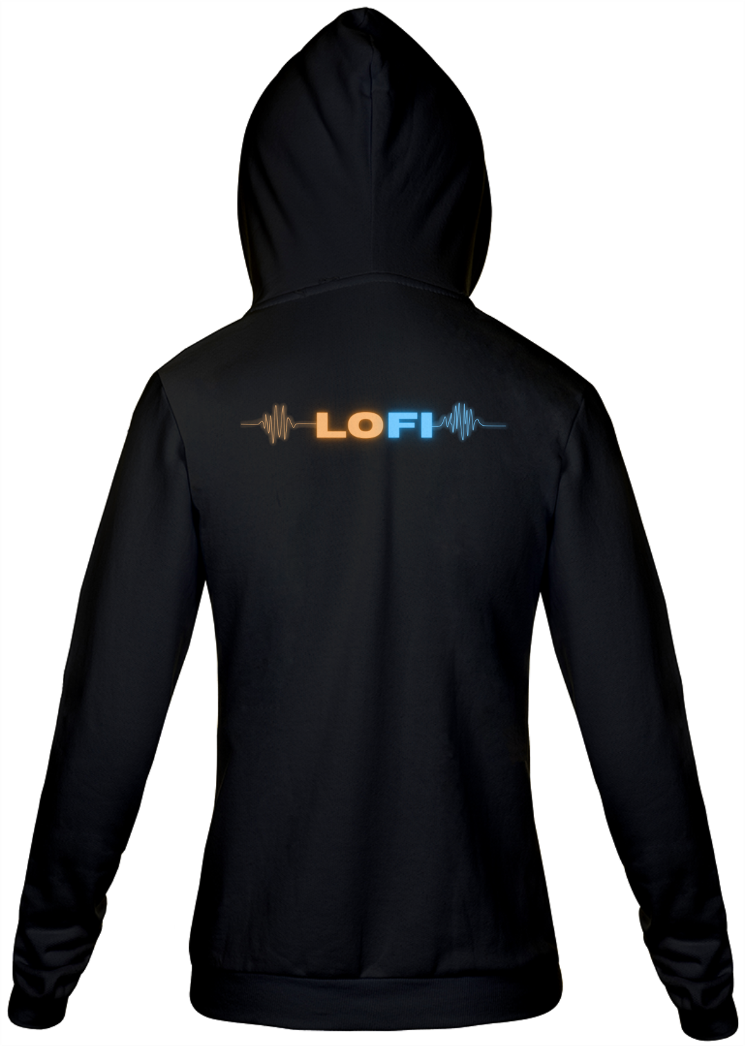 Nome do produto  Moletom preto - LOFI