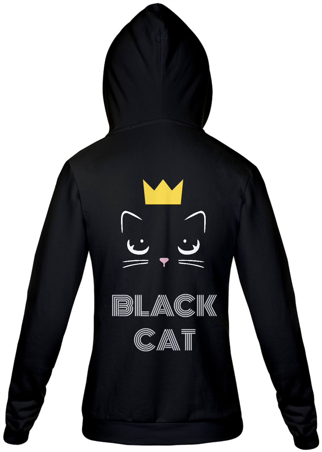 Nome do produto  Moletom masculino black cat