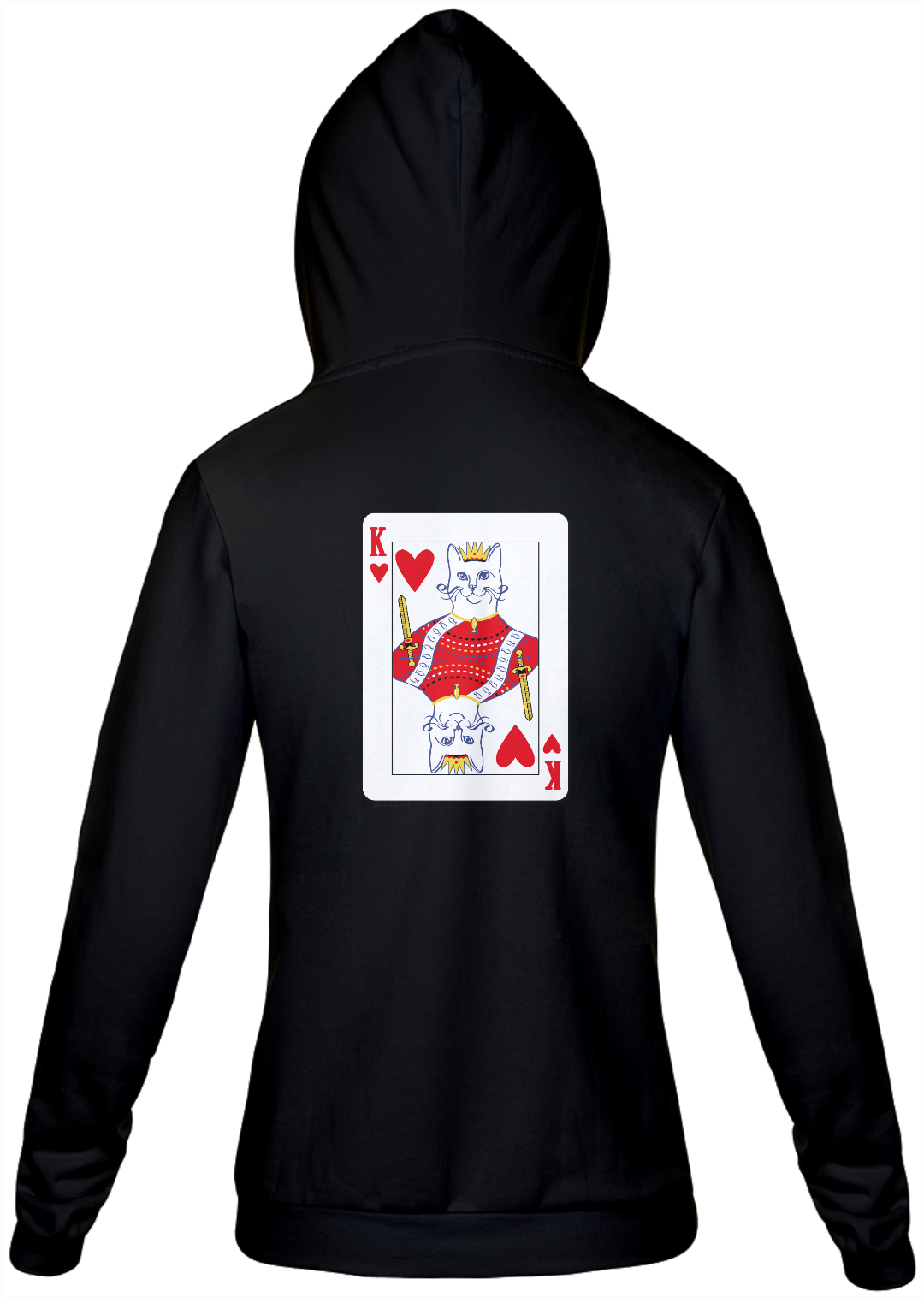 Nome do produto  Moletom Feminino com capuz | Rei de Copas